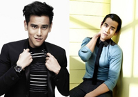 彭于晏带妈妈度假 亲密搭肩炫最萌身高差