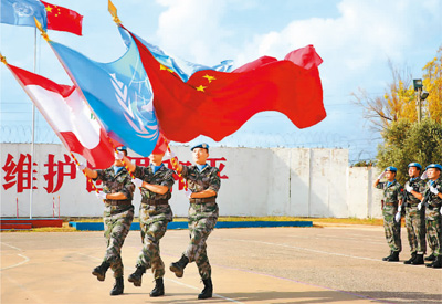 我赴黎巴嫩维和部队完成轮换交接