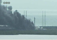 SpaceX火箭测试中爆炸