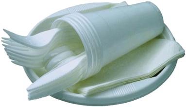 法国将禁用一次性塑料餐具 禁令2020年生效