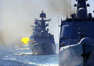 直击中俄&ldquo;海上联合&mdash;2016&rdquo;军事演习实际使用武器演练