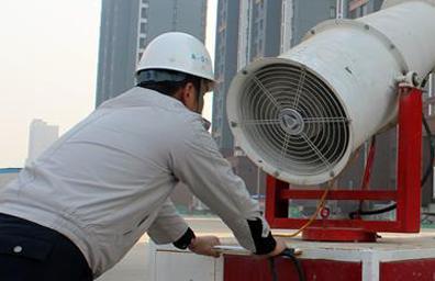 北京建筑工地采取多举措应对雾霾