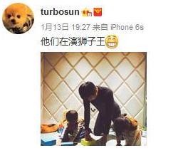 邓超带着儿女演狮子王，还说孙俪是只母狮子