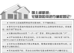 国土部:1999年后城镇居民使用宅基地不予确权登记