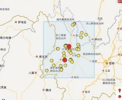 云南大理漾濞县连续发生2次4.7级以上地震