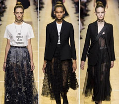 早春想要仙而不俗 五种搭配教你纱裙露半截