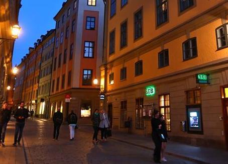 斯德哥尔摩老城夜色迷人