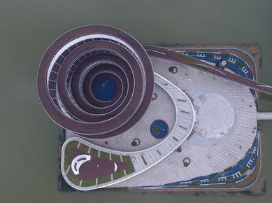 长沙梅溪湖城市岛双螺旋观景平台对外开放