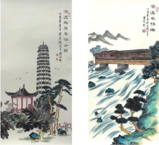 陈其旋山水画“东江源头”创作饱含大爱之情