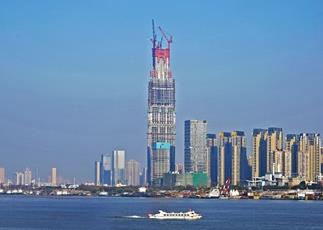 设计高度636米！武汉绿地中心冲击中国摩天大楼第一高