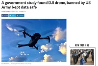 美军封杀中国大疆无人机 却被自家政府的报告打脸