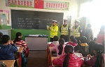临县交警林家坪中队进学校进农村开展宣教活动