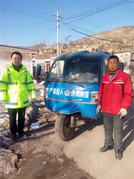 山西临县交警林家坪中队进农村开展宣传教育活动