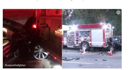 特斯拉又撞消防车 这次司机还醉驾