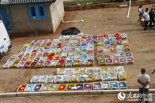 云南查获特大非法运输动物案 4千条活蛇塞满车厢