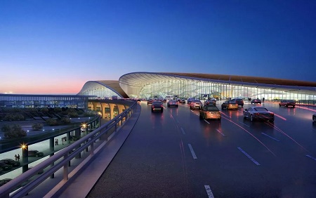 北京新机场亚洲最大机库封顶可容纳12架飞机