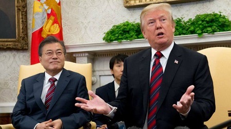 白宫：特朗普和文在寅将在9月底的联大举行会晤