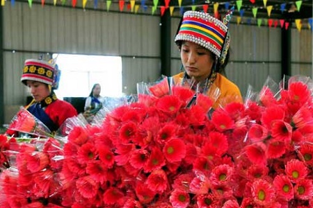 云南省重点打造花卉产业 鲜切花产量连续25年全国第一