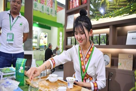 第十四届中国云南普洱茶国际博览交易会共签订10项合作协议 交易金额达近九千万元