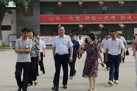 河南新乡市委常委、组织部长张涛视察指导凤泉区“逐村观摩、整乡推进”工作