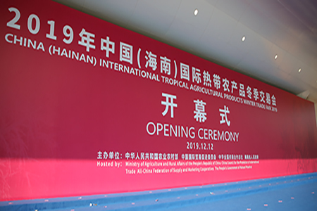开放合作  绿色发展  乡村振兴——2019年中国（海南）国际热带农产品冬季交易会在海口开幕
