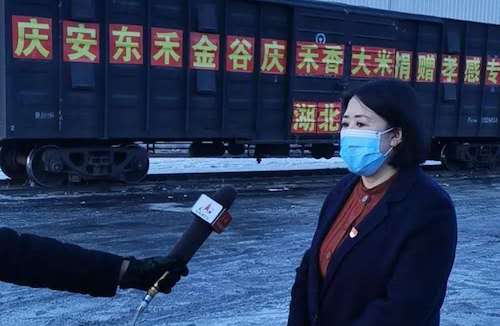 病毒无情人间有爱 女企业家杨晓萍捐赠120吨大米助力湖北孝感战“疫”