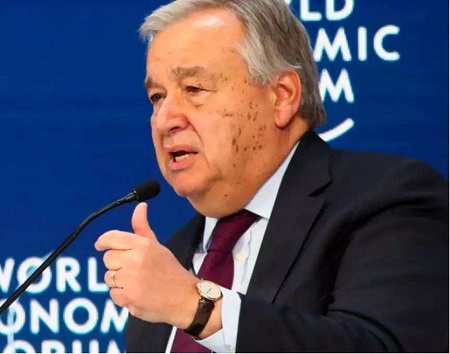 联合国秘书长古特雷斯：号召各国团结起来共抗疫情