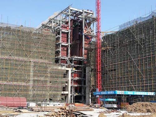 黑龙江百大项目齐齐哈尔生活垃圾焚烧发电项目正紧张施工