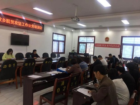 河南新乡凤泉区潞王坟乡召开金融扶贫专题培训会