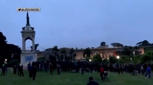 美前总统格兰特雕像被推倒 曾率北方军队推翻奴隶制