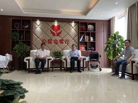 娄志立会见孙楠基金项目管理委员会一行