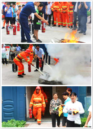 消防演练进社区 筑牢安全“防火墙”