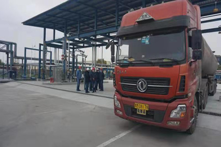 大庆石化新建甲苯装汽车栈桥项目一次投用成功