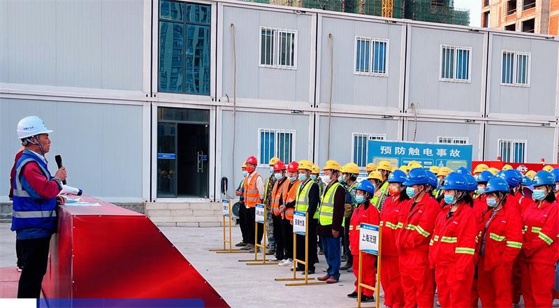 中国十七冶义乌廿三里项目：安全生产我先行.党员身边无隐患