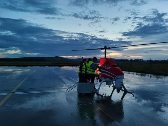 AR500无人直升机团队赴大兴安岭开展驻防保障