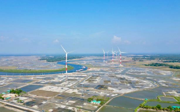 中企承建的孟加拉国首个大型风电场投产发电