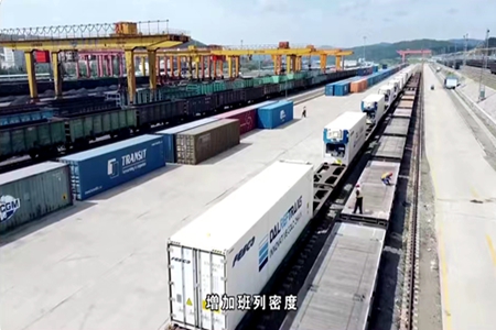 绥芬河铁路口岸首次进口冷冻海产品