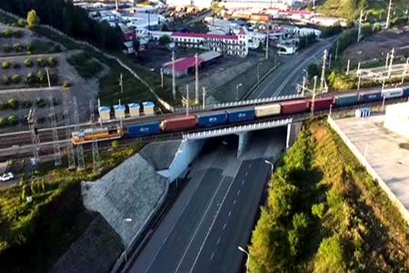 绥芬河铁路口岸开行的中欧班列数量不断增长