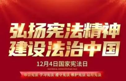 国家宪法日：坚定法治信仰，筑牢法治基石