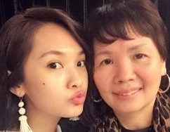 杨丞琳妈妈庆60岁生日 嫩颜似逆龄美魔女(图)