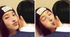 张俪隔空表白宋仲基 白色情人节献“萌吻”