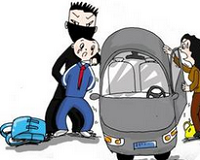 男子开车将路人撞飞后逃逸 称急着送孩子上学