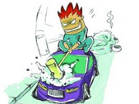 酒后泄愤砸汽车 民警抓获蹲班房