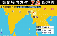缅甸发生7.2级地震 西藏多地震感强烈