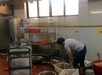 后厨脏污食材随地放 海南一酒店停业整改