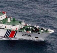 中国4艘海警舰船在钓鱼岛领海巡航