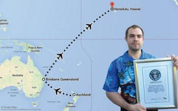 男子乘飞机穿越时区 度过47小时&ldquo;最长圣诞节&rdquo;