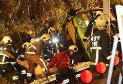 台游览车翻车34人遇难：无大陆游客 警方确认超速