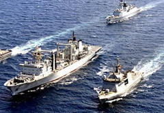 中国海警舰船编队今日在中国钓鱼岛领海内巡航