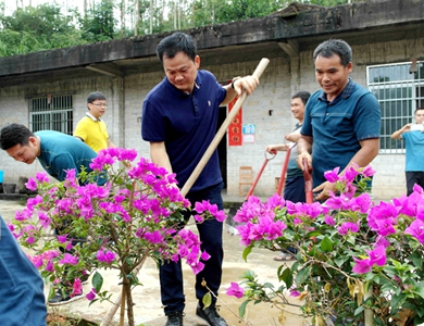 广西玉林：干部带头 群众响应 齐心共绘乡村新风貌